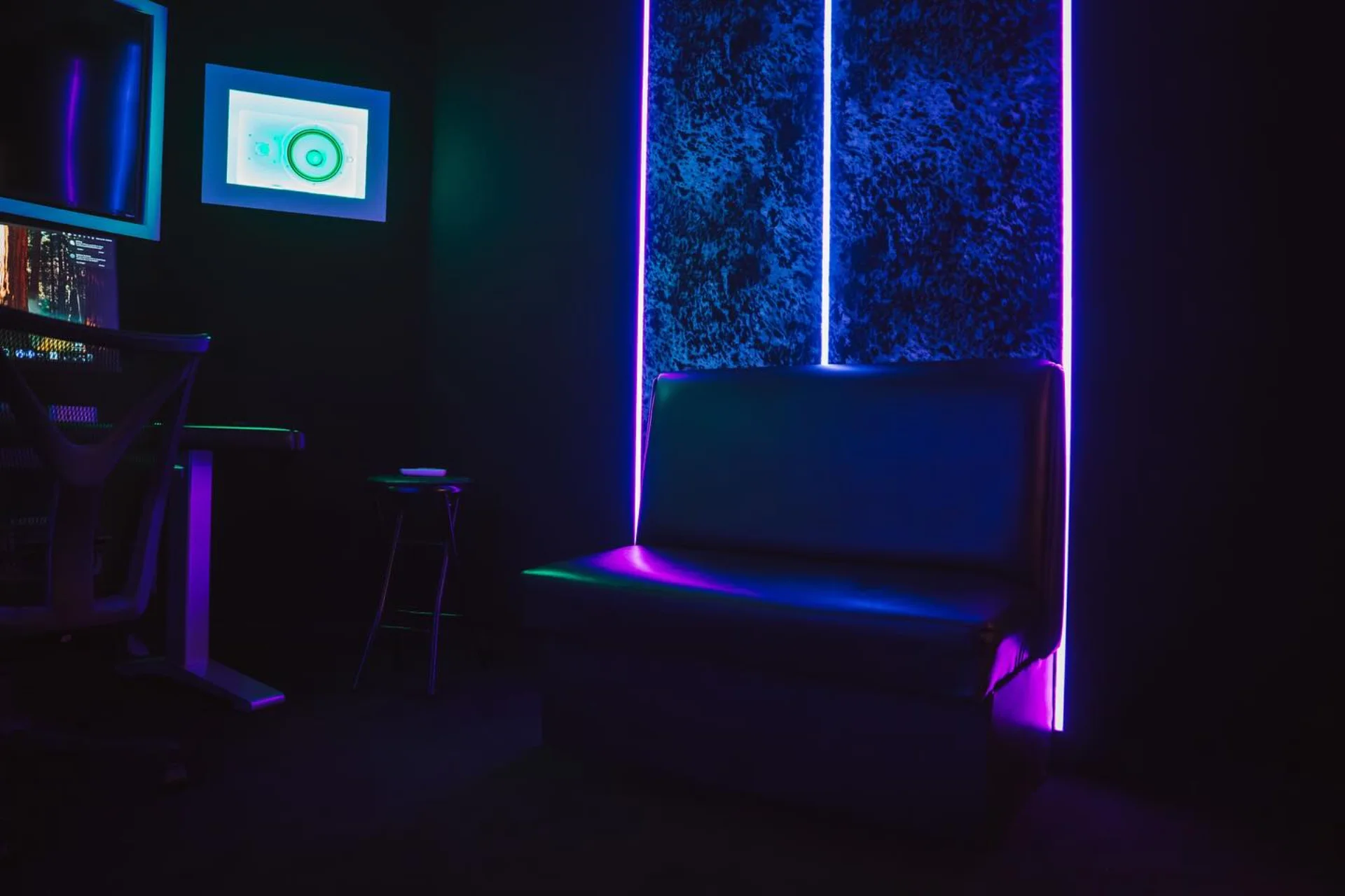 Studio C guest seating beside the production position